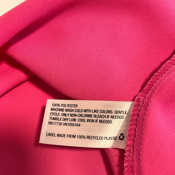 A New Day Trendy Chic Satiny Boho Maxi Slip Skirt, Sz XL, Hot Vibrant Pink - Picture 4 of 4